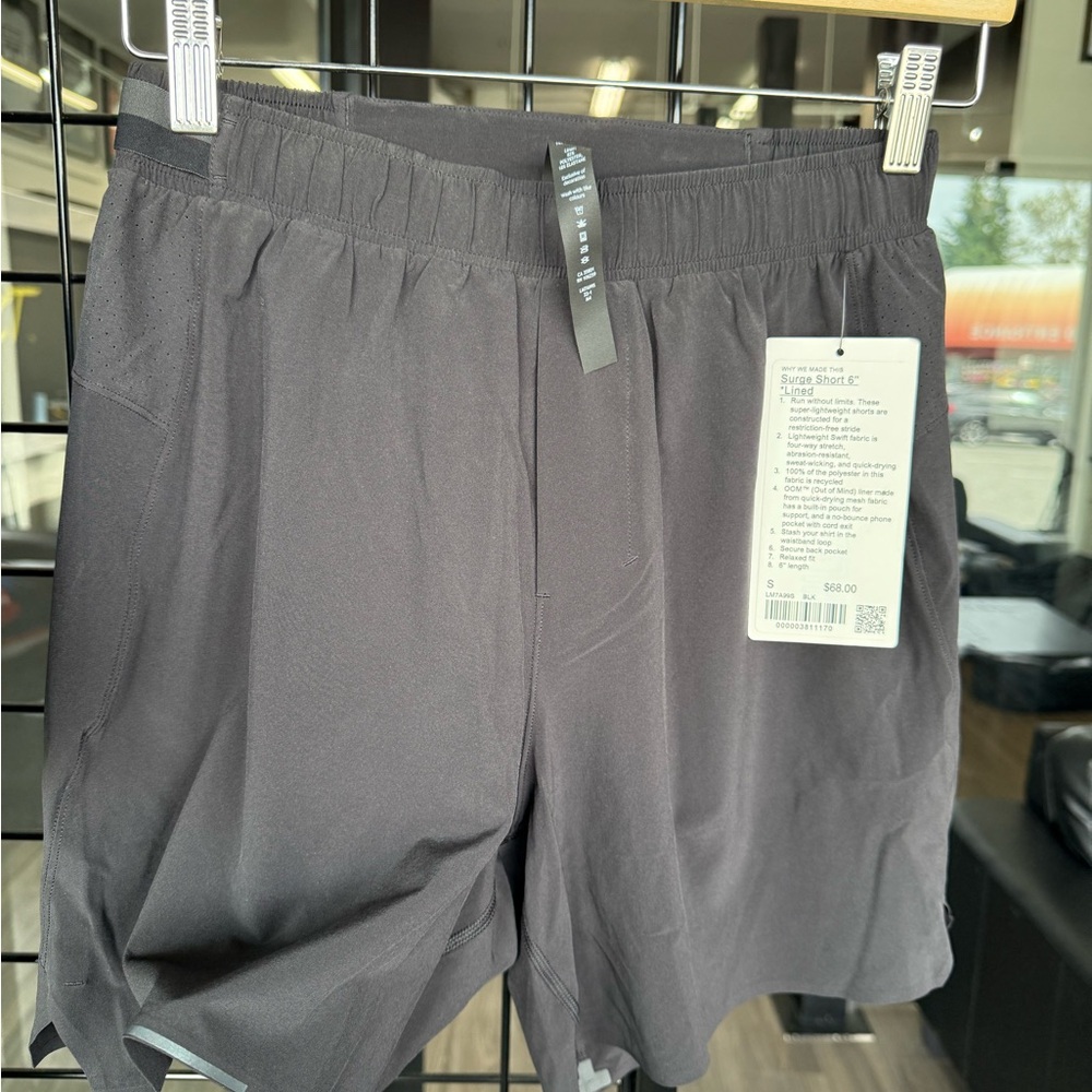 lululemon athletica Men's Dark Gray Athletic Shorts